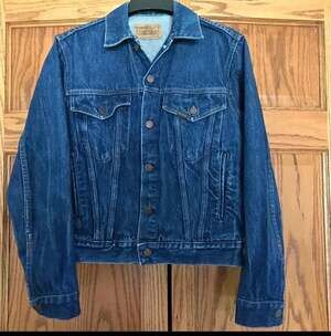 Vintage Sears Roebucks Denim Trucker Jacket Made in USA late’s 60’s early 70’s.